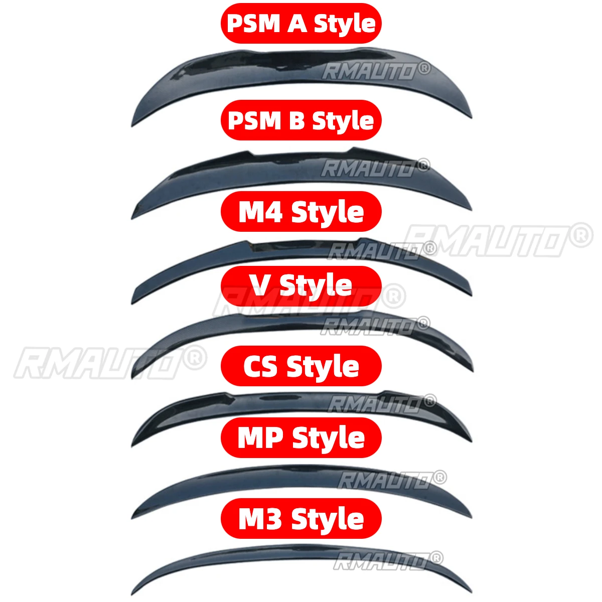 F10 Spoiler Real Carbon Fiber M4 Style Trunk Wing Body Kit For BMW F10 F11 F18 M5 2011-2017 Rear Wing Spoiler Car Accessories view 5