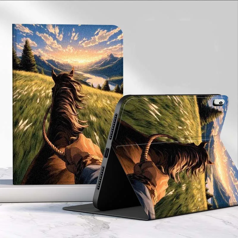 Running Horse Design For Huawei MediaPad MatePad Pro Air 12 X T5 T10S M6 M5 C5e SE 11 11.5 10.4 Inch Tablet Case