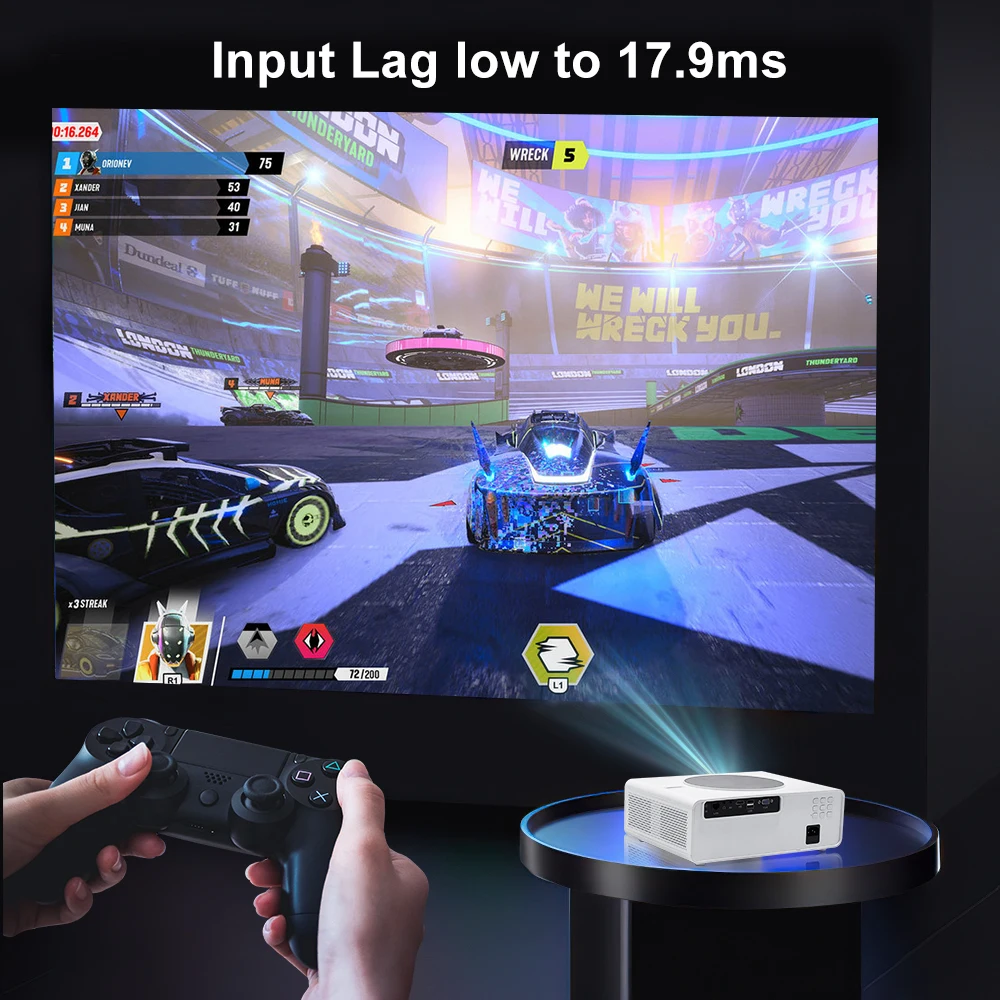 TouYinger Q10 FULL HD 1080P Projetor 4K المسرح المنزلي شعاع الفيديو LED شعاع العارضات PS5 لعبة عرض البيانات متعاطي المخدرات
