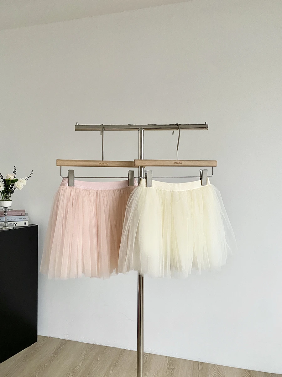 

Pink Lace High Waist A-Line Skirt Women's Summer 2025 New Versatile Anti-Light A-Line ort Skirt Commute Sle Polyeste...