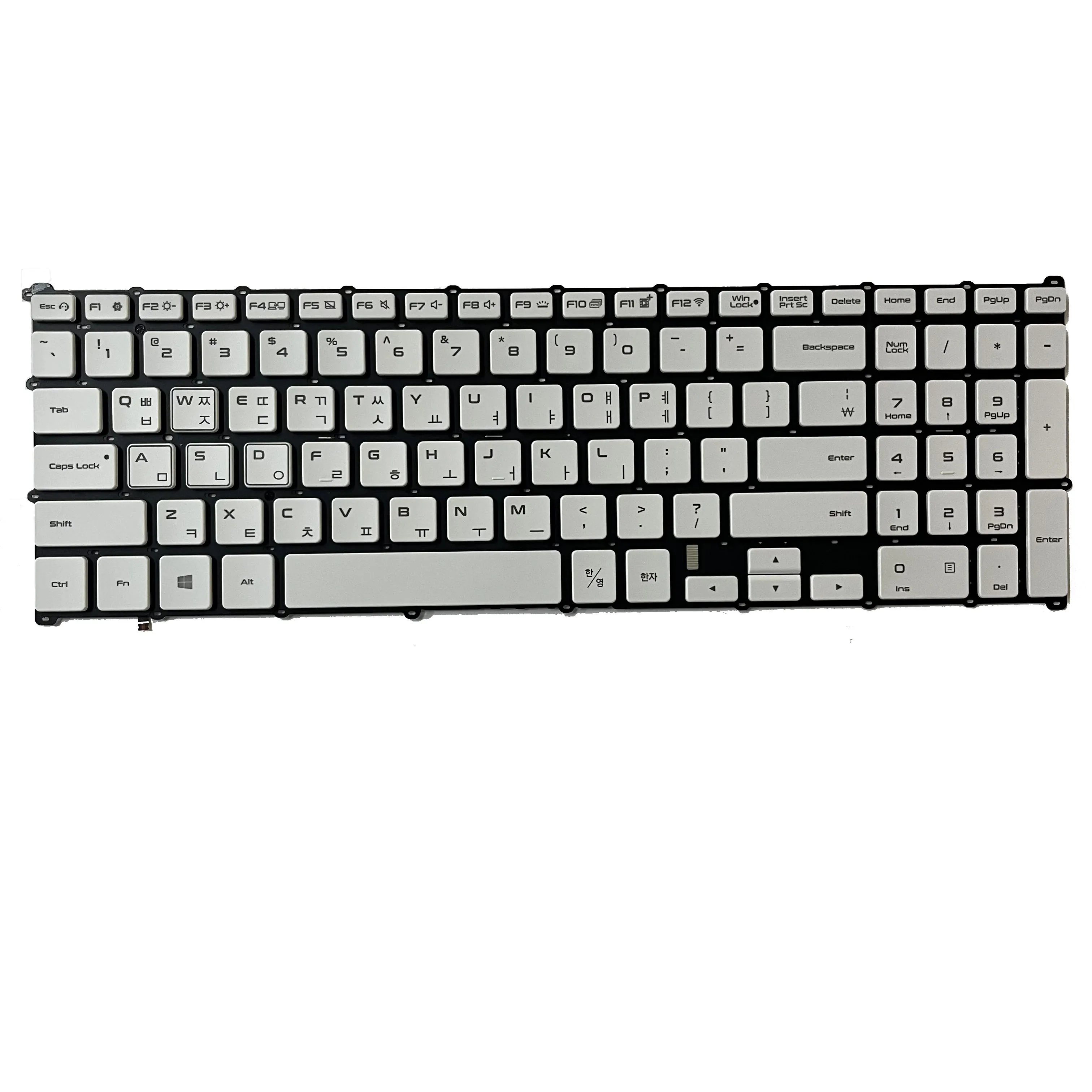 Teclado portátil retroiluminado para Samsung, EUA e Coréia, NT800G5M, NP800G5M, 800G5M, 8500GM, NSK-MSBBN, Branco US KR Layout