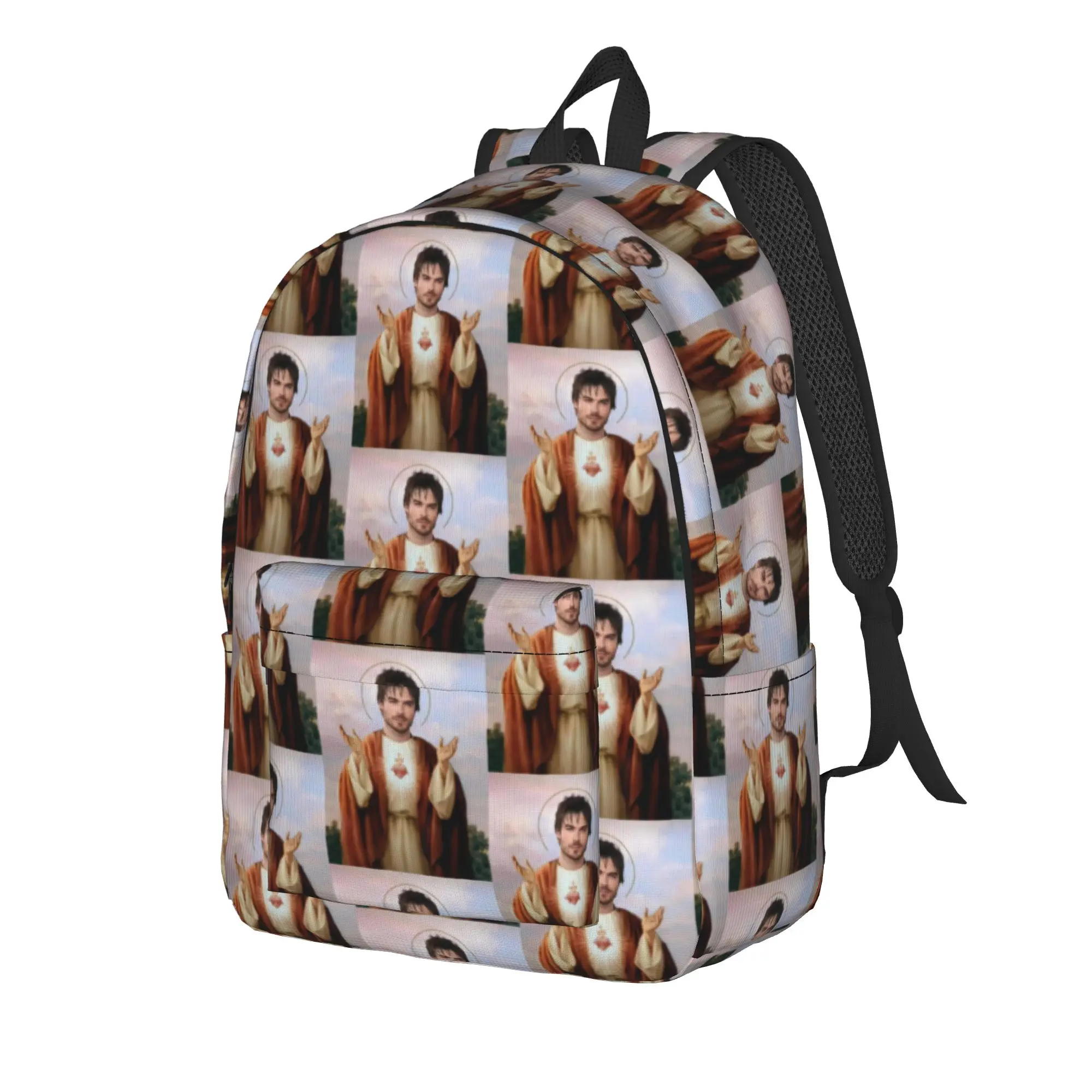 The Vampire Diaries Resuable Movie Backpack Damon Salvatore Travel Backpacks Men Novelty School Bags Designer Print Rucksack