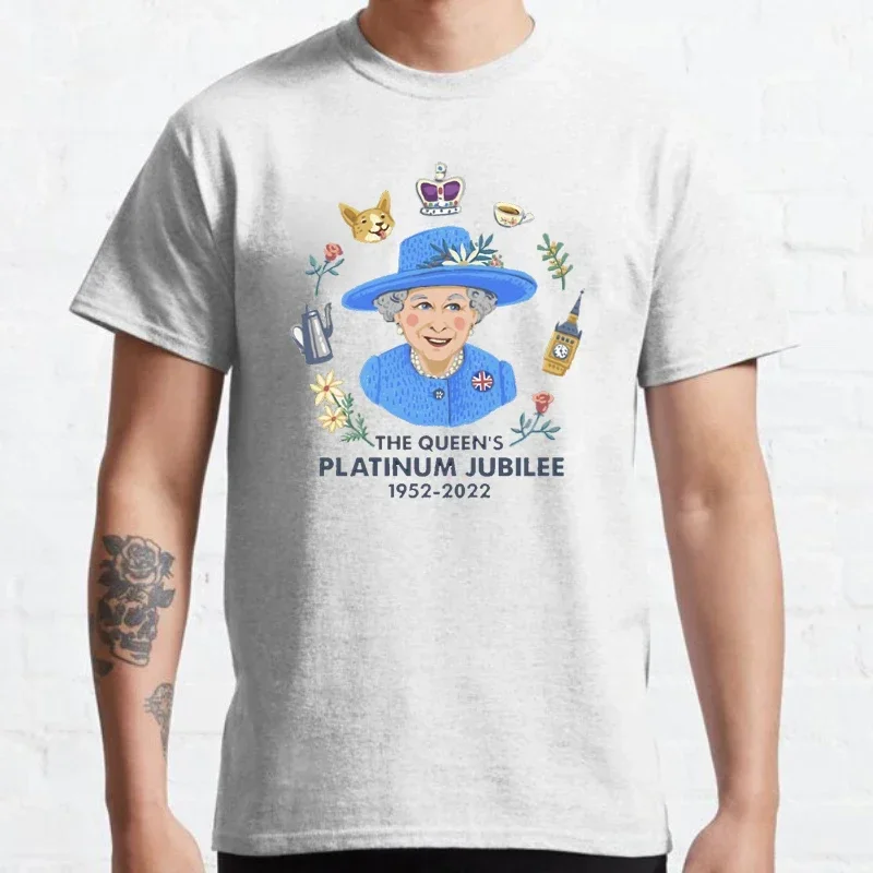 Operation London Bridge Tshirt Long Live The Queen R.I.P QUEEN ELIZABETH 1926-2024 Classic Aesthetic Printed T-shirt Ropa Hombre