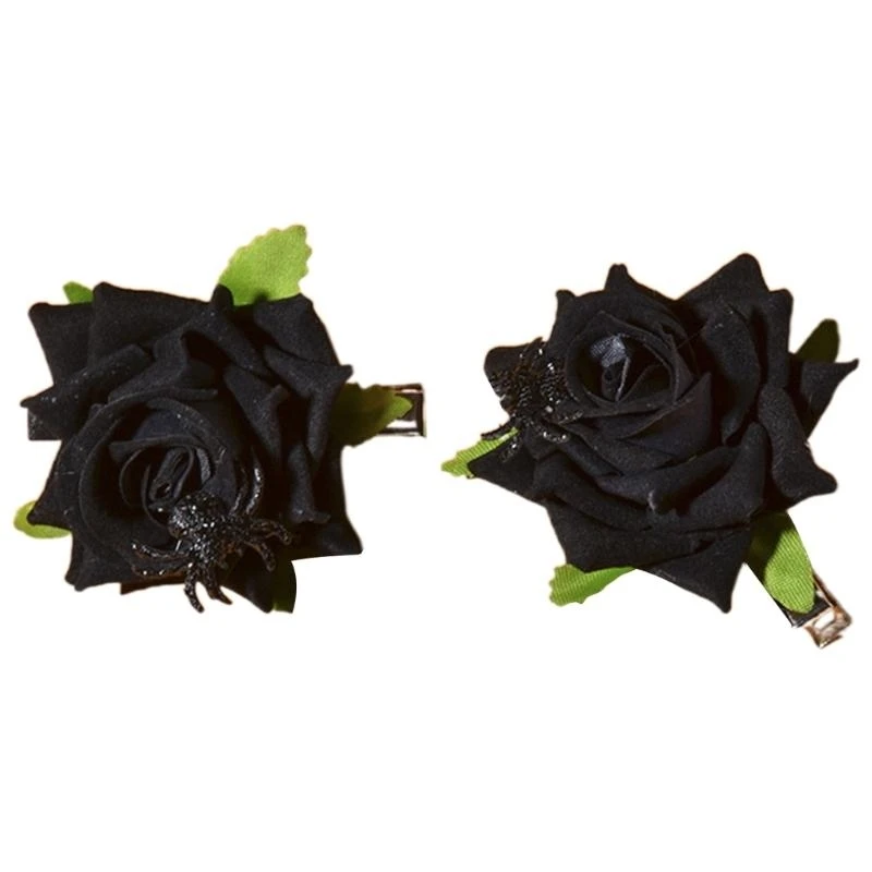 

Flower Velvets Hair Clip For Girls Hair Rose Hairpin Handmade Barrettes Headwear 15UB