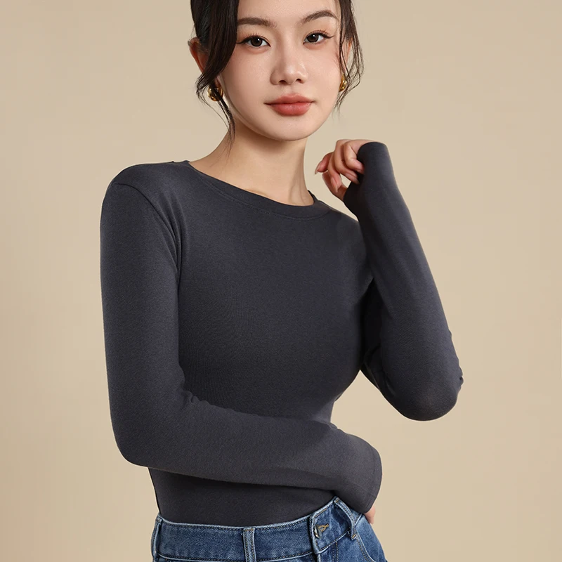 

Classic Knitwear Pullover Fashion Wool Cotton Blend Sweater O-Neck Long Sleeve Soft Warm High elasticity Basic Clothing Tops