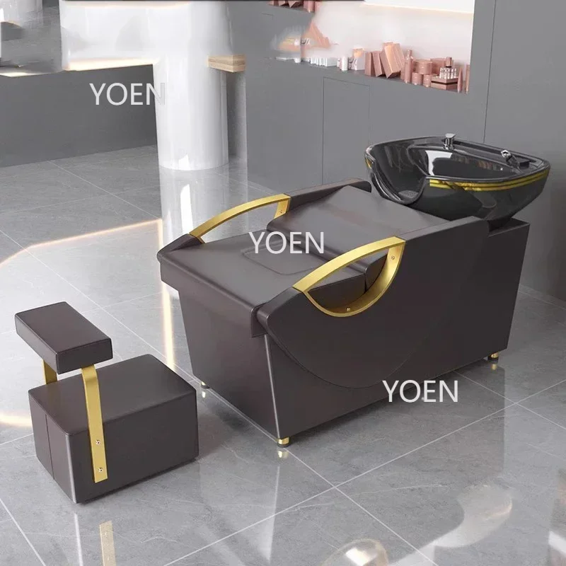 

Hairdressing Spa Shampoo Chair Salon Hair Wash Professional Salon Chair For Washing Hair Sink Chaise Barbershop Furniture GY50GP