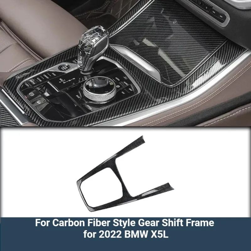 Carbon Fiber Style Interior & Exterior Trim Kit, Gear Shift Panel, Steering Wheel Decor Frame, Armrest Box Cover Fit For BMW X5L