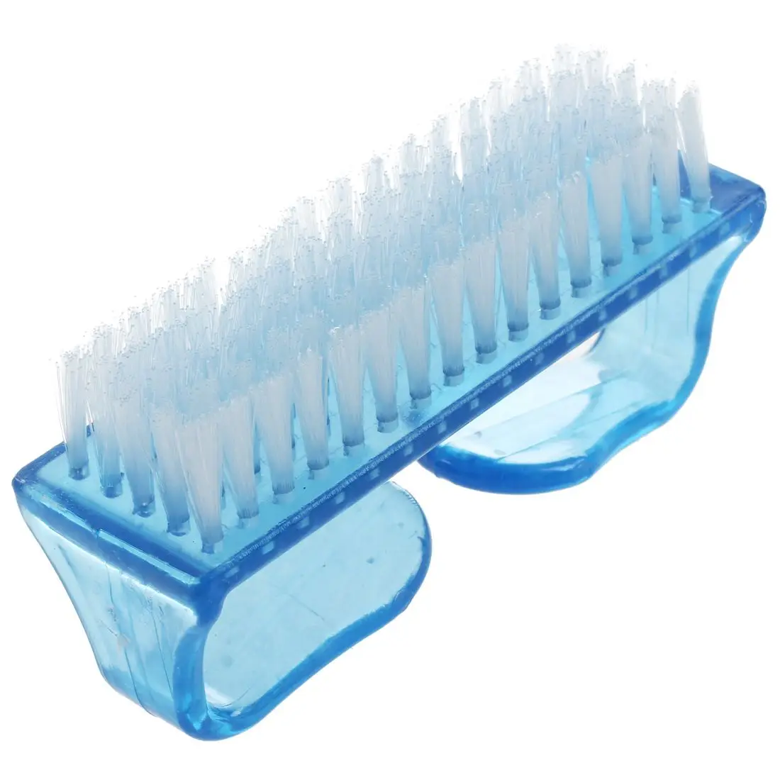 

Clear Blue Handle Nail Manicure File Cleaning Brush