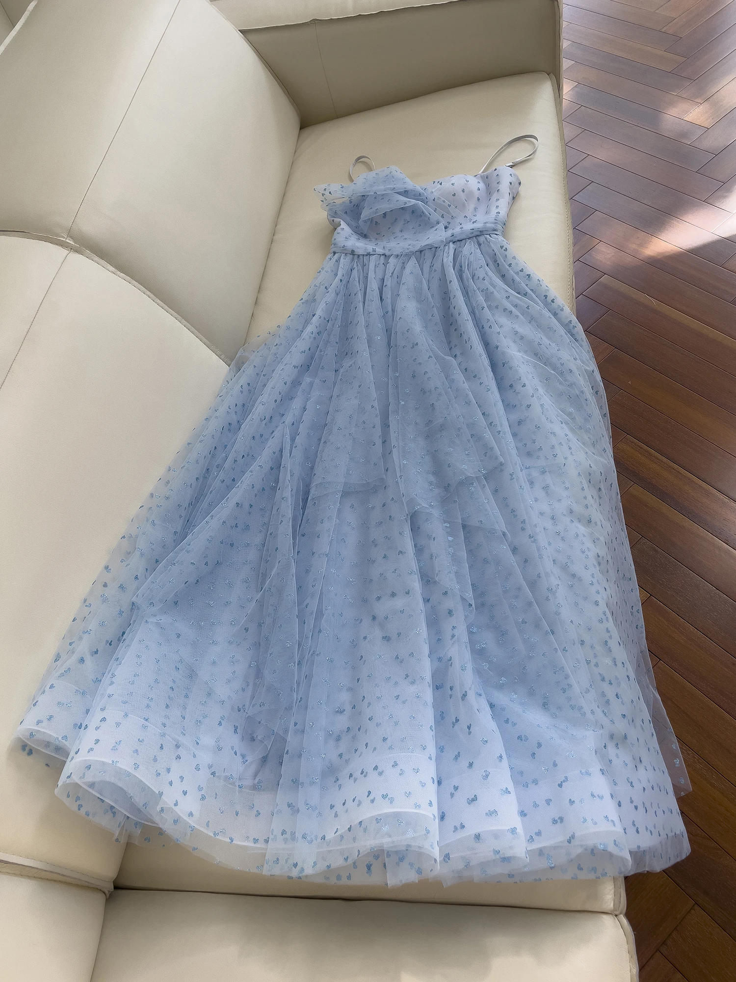 

Свадебное платье Ele Blue Svel в горошек с высокой талией Ele, утягивающее платье для свадьбы, свидания, полиэстер, нейлоновое волокно