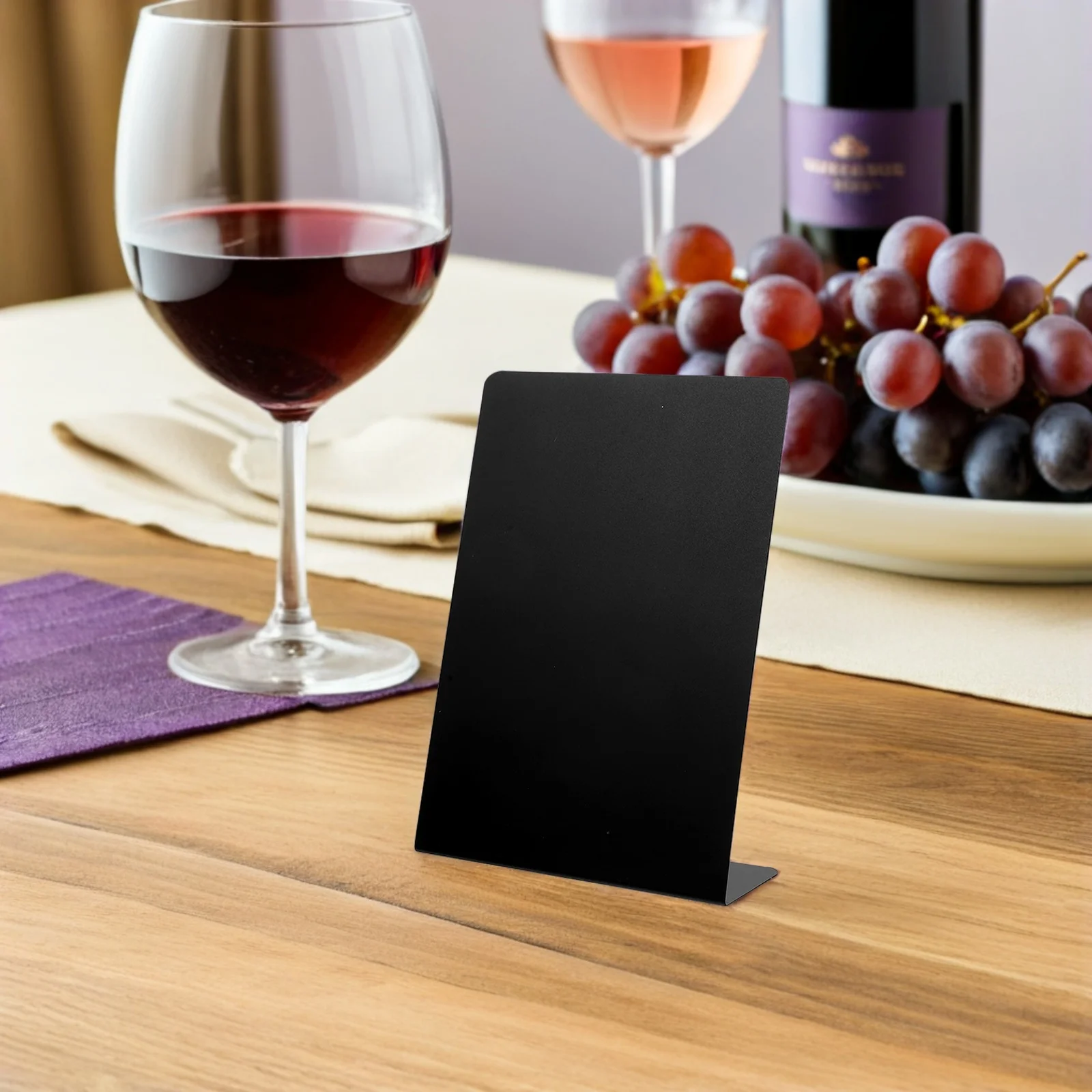 6Pcs Erasable Mini Blackboard Menu Signs for Restaurant Buffet Food Price Labels Tabletop Displays Price Boards for Menu