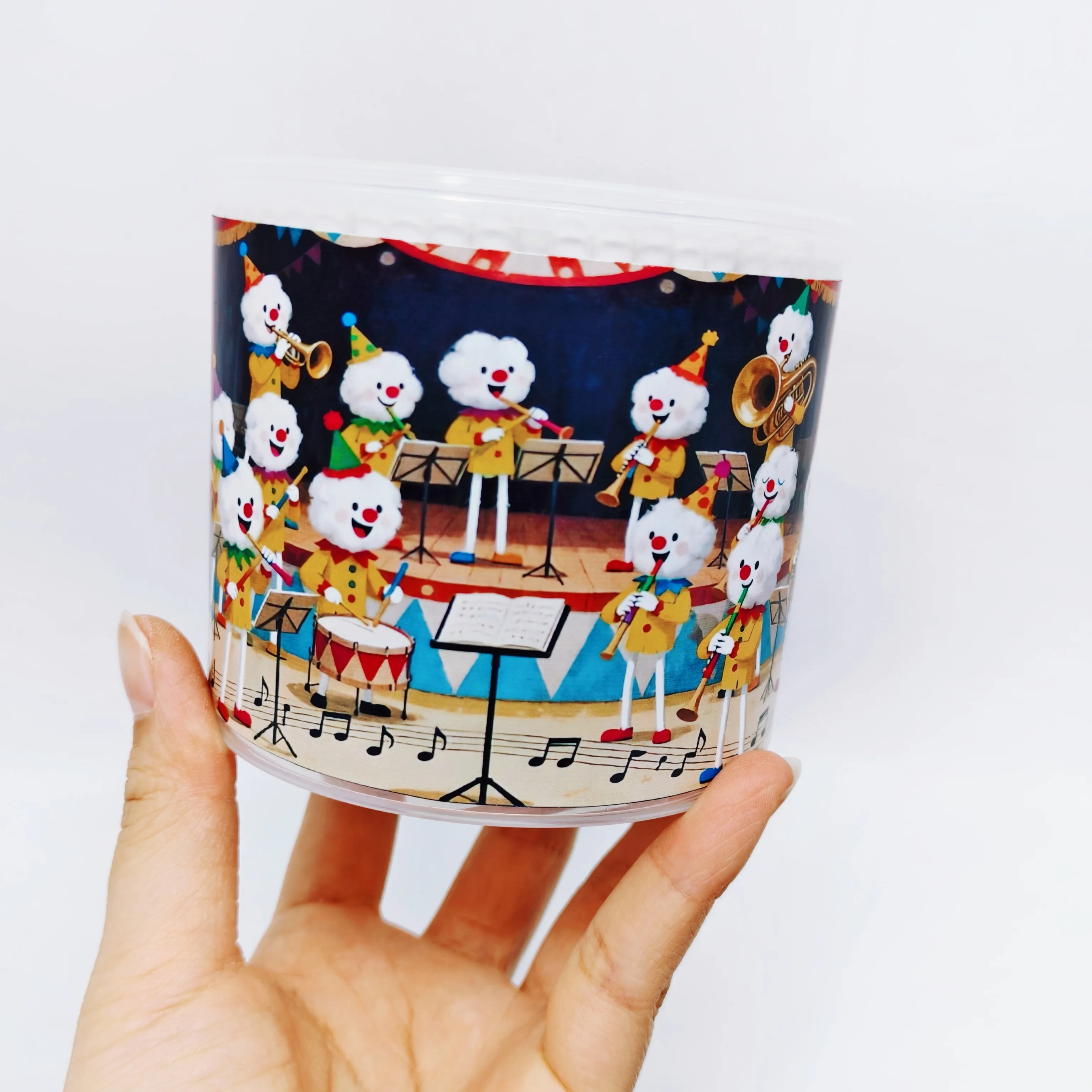 300pcs/600pcs music concert theme cotton swab stick, love music, double headed cotton swab, double round thick stick cotton swab