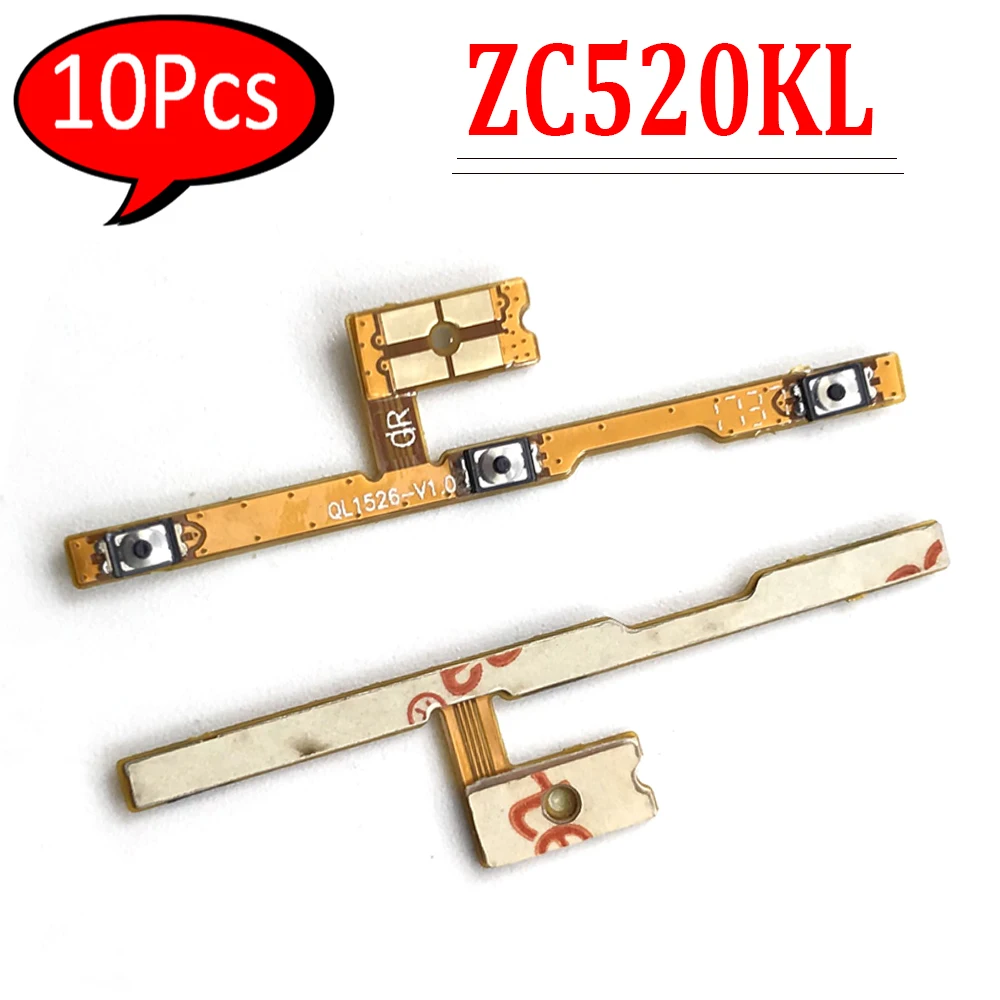 

10Pcs，NEW Power Button Switch & Volume Up / Down On / Off Button Flex Cable Replacement Parts For Asus Zenfone 4 Max ZC520KL