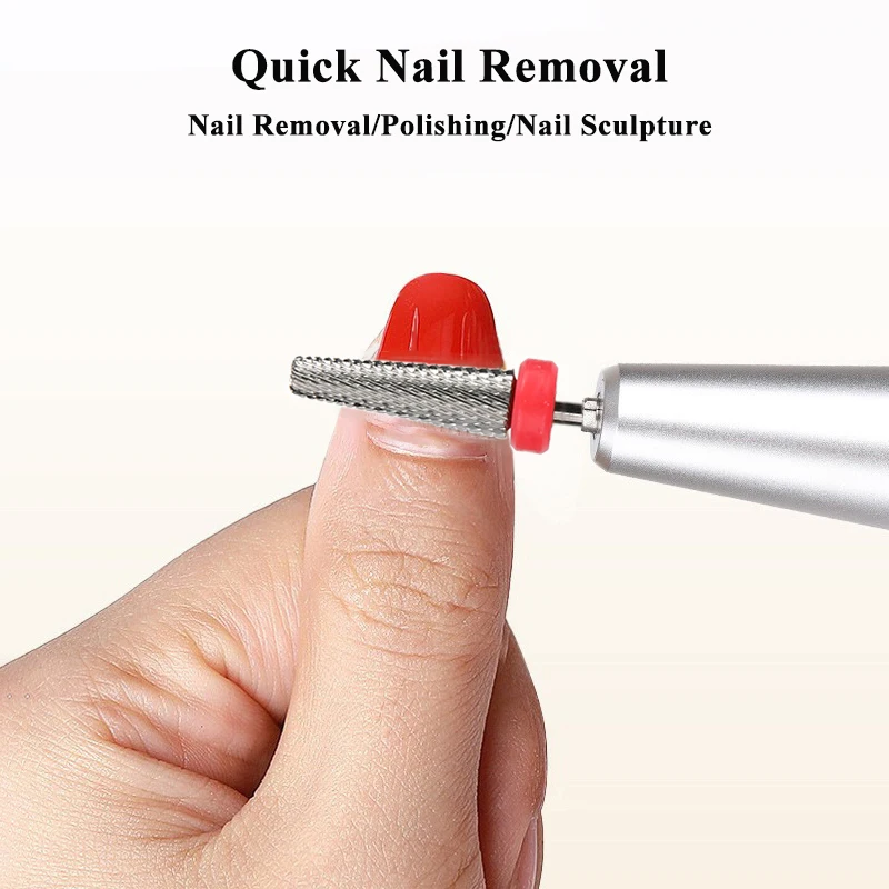 Forets à ongles en acier au tungstène 5 en 1, fraises pour manucure, enlever le vernis Gel, lime à ongles électrique, accessoires, outil