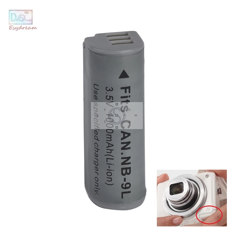 NB-9L NB9L Camera Battery for Canon IXUS 1000HS IXY 50S PowerShot N 510 520 530 SD4500 IS PM040