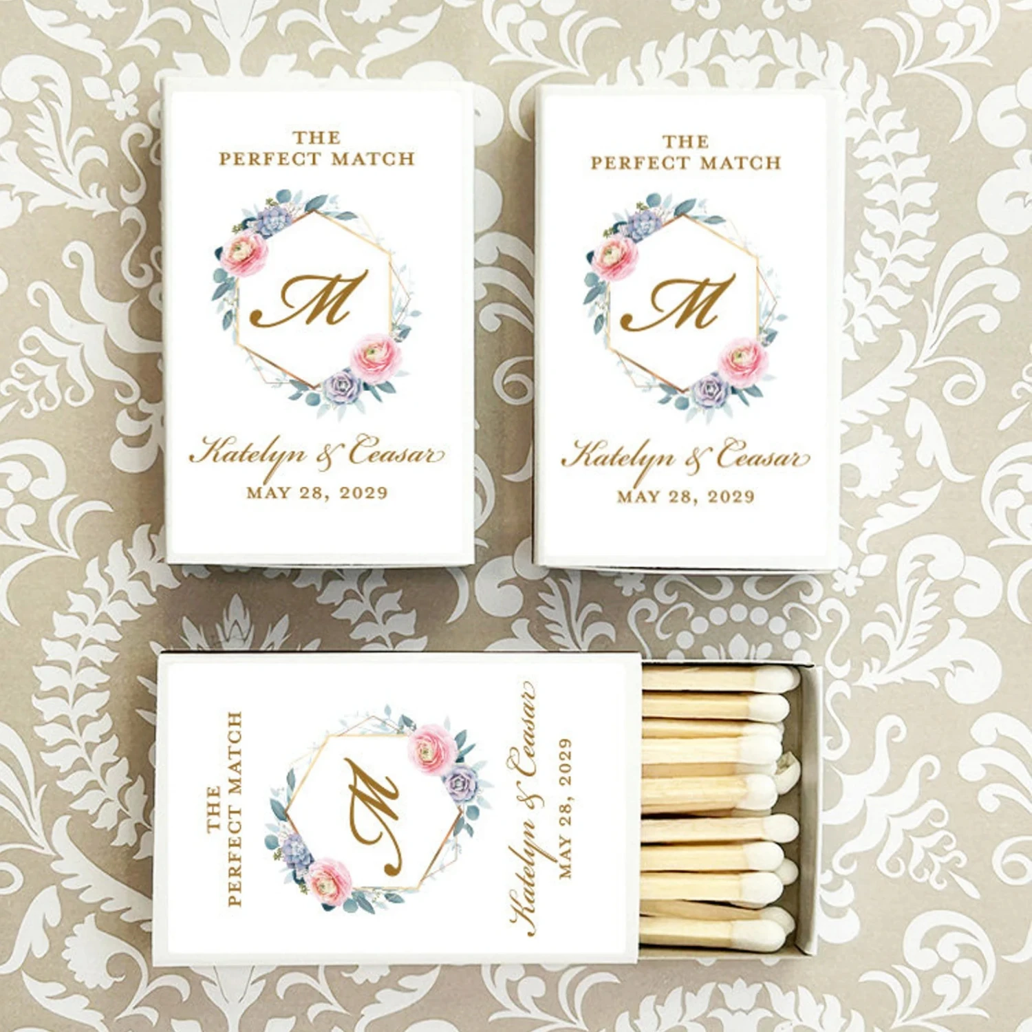 

Свадебные оптовые спички, идеальные спички с монограммой, персонализированные спички, спички, сувениры для свадебной вечеринки