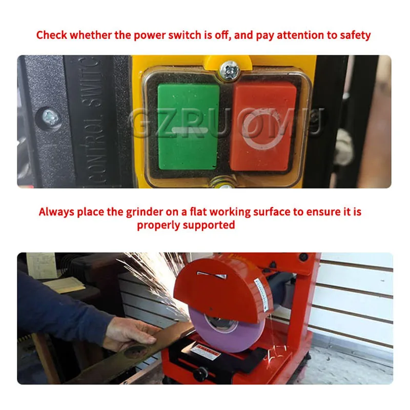 

YM-280 Circular Saw Blade Grinder 500W Unidirectional Lawn Mower Knife Sharpener 110V 1/3 Horse Power Rotary Angle Mill Grinding