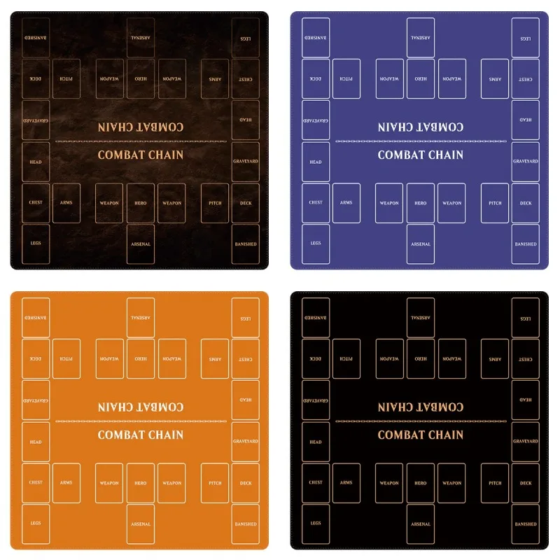 

600x600mm Game Peripherals Flesh and Blood Double Battle Card Playmat Anime Retro English Style Party Rubber Board Game Mat Toy