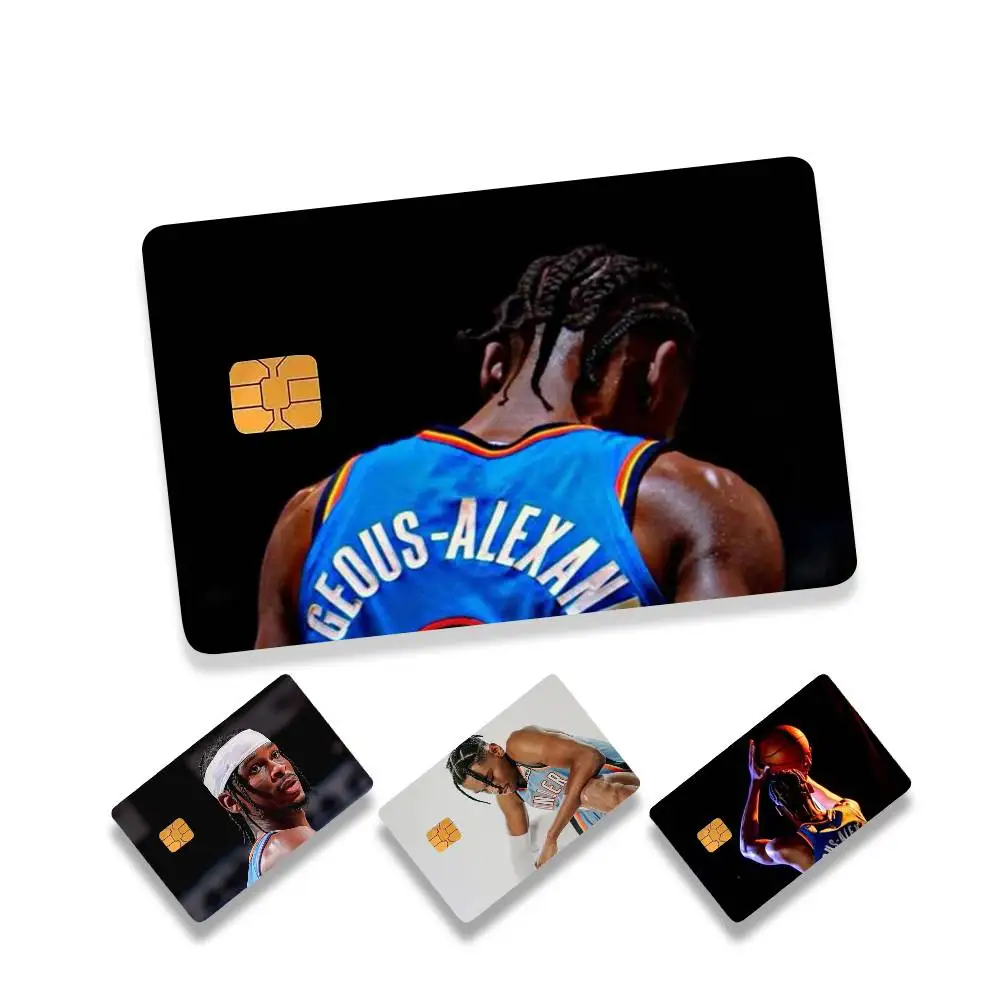 

Basketball star SGA S-Shai COOL HD Waterproof Card Skins Protective Stickers for Credit Bank Game Cards
