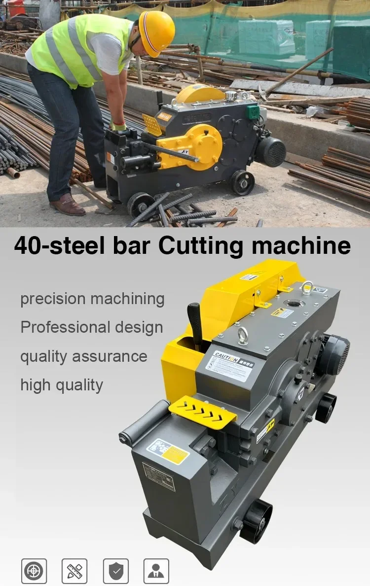 Steel Bar Cutters Iron Rebar Cutter Machine Reinforcing Steel Cutting Machine for Construction