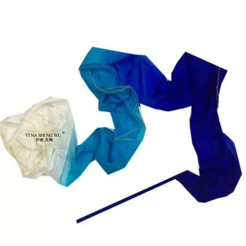 Bauchtanz-Seidenband 3M/5M, Band für rhythmische Gymnastik, 100 % echte Seide, Tanzaccessoires für künstlerische Darbietungen und Training. – Detail 1