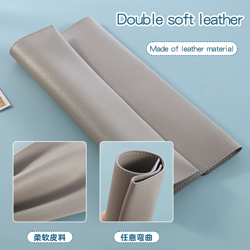 A4 Leather Magnetic Buckle File Bag Simple Thickened Large Capacity Business Envelope for Data Storage Forestal Design