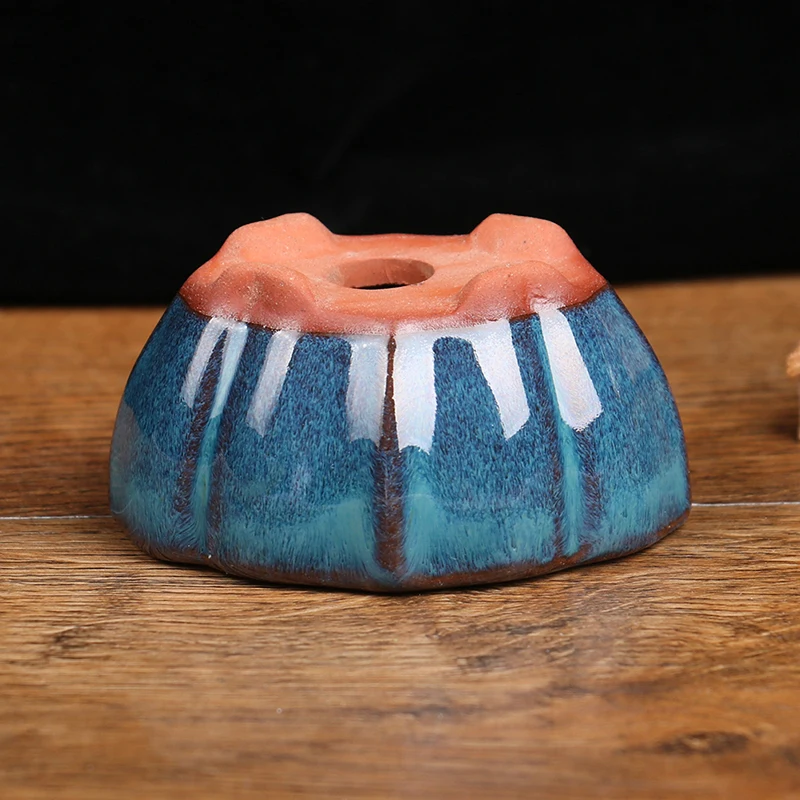 1PC Chinese Style Bonsai Flowerpot Ceramic Craft Plant Pot Planter Home Decor 7.5*5.7*4cm