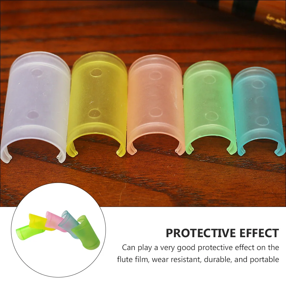 

15Pcs Flute Protectors Durable Raised Buckle Design Easy Install Protective Covers Long-Lasting Flute Film Protectors