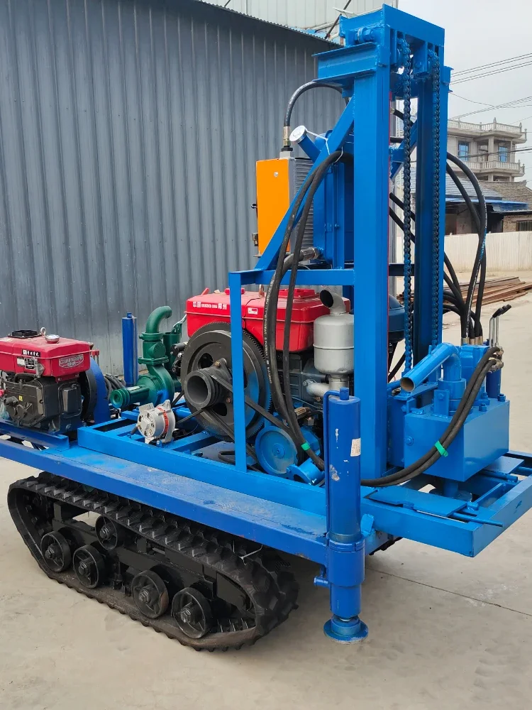 YGYG 200m Crawler Mounted Diesel Engine Driven Borehole Water Drilling Rig Machine Well Drilling Rig