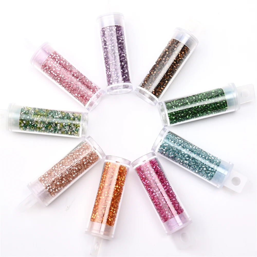 2mm Silver Colour Mini Japanese Glass Beads for DIY Craft
