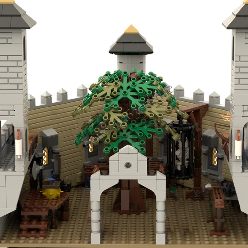 3529 Onderdelen MOC Middeleeuwse Gevangenis Kasteel Modulair Model Bouwstenen Sets Onderwijs Montage Bricks Speelgoed Kinderen Verjaardagscadeautjes