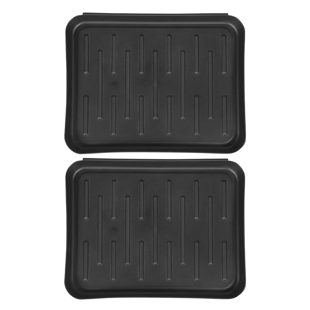 

2 Pcs Waterproof Shoe Tray Plastic Multipurpose Storage Mats Indoor Home Garden Boot Slippers Pets Plants Hallway