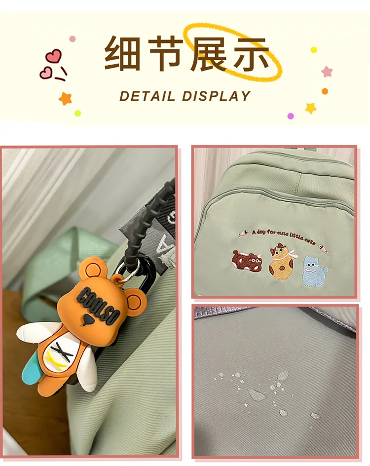 حقيبة ظهر ذات سعة كبيرة للرياضات الخارجية من النايلون المقاوم للماء حقيبة مدرسية للسفر Unsiex للزوجين حقيبة الأمتعة على ظهره حقيبة كرتونية عصرية