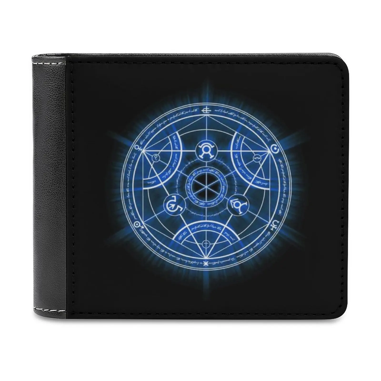 

Human Transmutation Circle Men Wallet Pu Leather Short Male Purses Credit Card Wallet For Men Money Bag Fullmetal Alchemist Fma