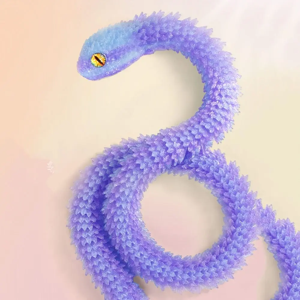واقعية ثلاثية الأبعاد مطبوعة ثعبان لعبة 30/45/60 سنتيمتر تدوير مقلد ثعبان حلية محاكاة ديكور المنزل محاكاة ثعبان نموذج #4