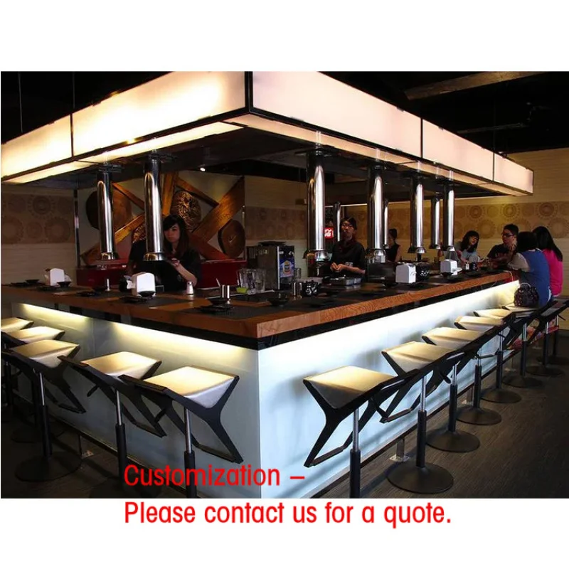 

custom.Factory Custom Size LED bar Furniture Illuminated bar Counter Outdoor Commercial bar Counter