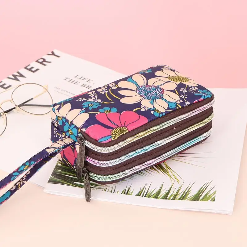 

New Faion Handbag 6 Inch Waterproof Nylon Zipper Coin Purse Fabric Ladies Clutch Wallet Creative Gift Festival Supplies