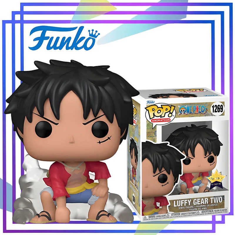 

FUNKO POP 《One Piece Luffy in Gear Second (Chase Version)》Аниме Экшн Настольное украшение Орнамент Модель Игрушки Коллекционная модель