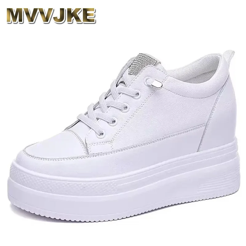 

2025 Slip on Shoes for Women Platforms Wedges Shoes for Women Leather Casual Shoes Fashion