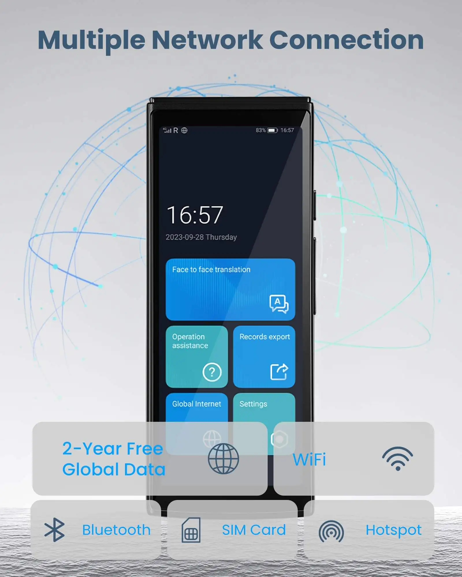 IFLYTEK 4.0 Real-Time Smart Language Translator Device High Quality Voice AI Translator