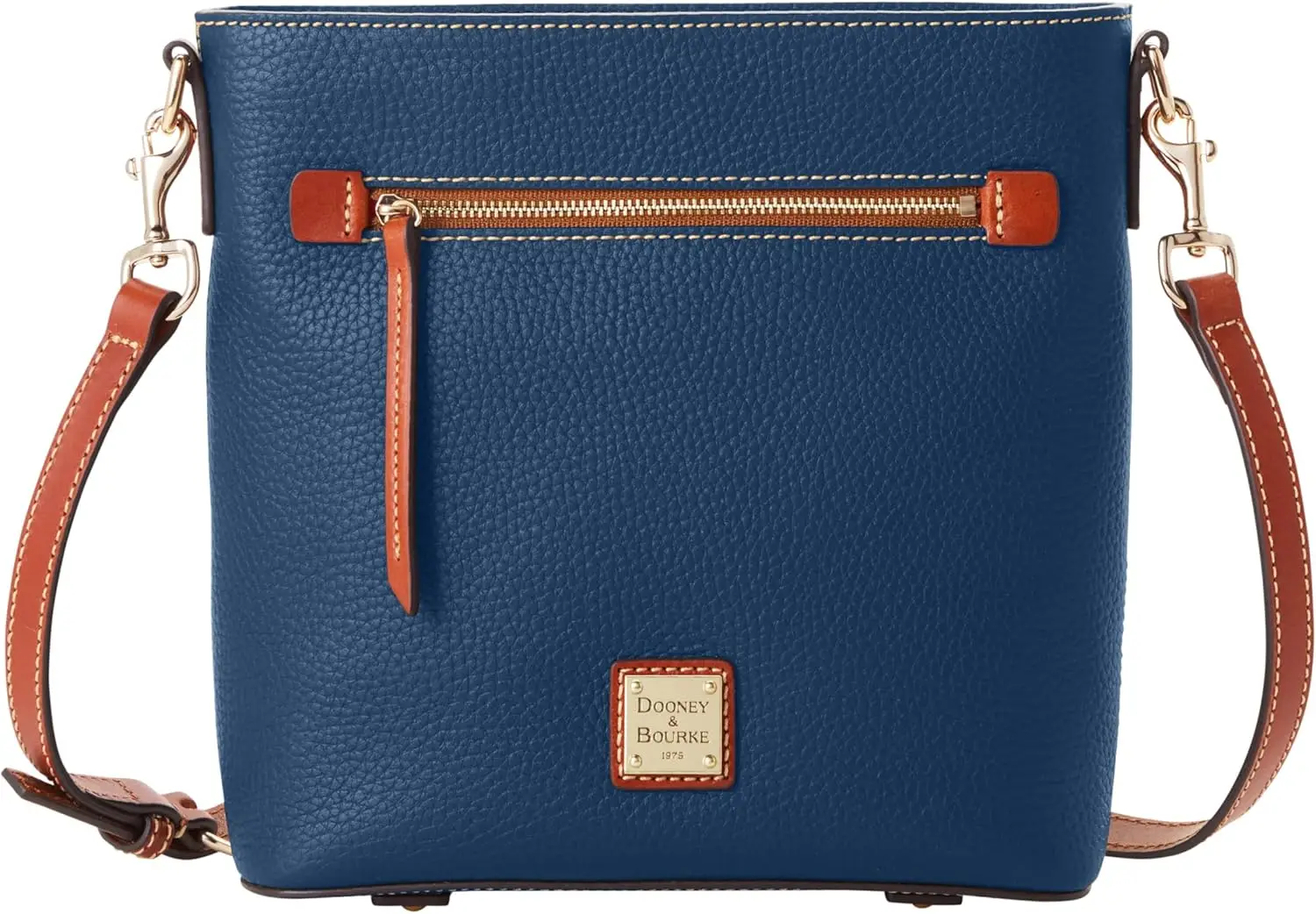 

Crossbody Bags for Women, Pebble Grain Leather Messenger Bag with Zipper