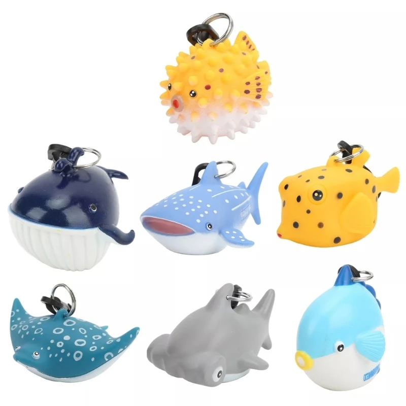 Cartoon Fish Scubas Dives Mouthpiece Dustproof Cover Replacement econd Stage Regulator Holder Dustproof Cover with Clip