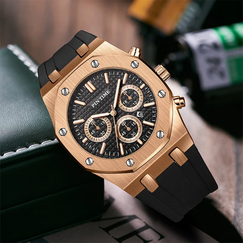 Swiss Brand Watch Men's Foreign Trade Popular Style Outdoor Multi-Functional Sports Leisure Large Dial Men's Quartz Watch