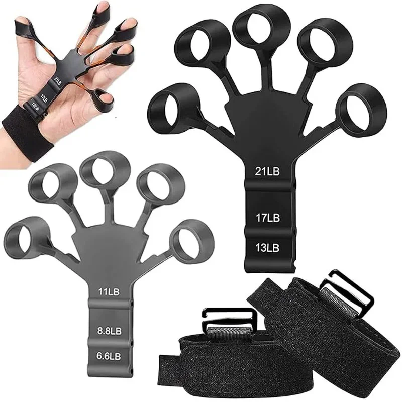 그립 강도 트레이너 손가락 강화제 손가락 운동기 강도 치료를 위한 손 그립 강화제 관절염 근육 완화