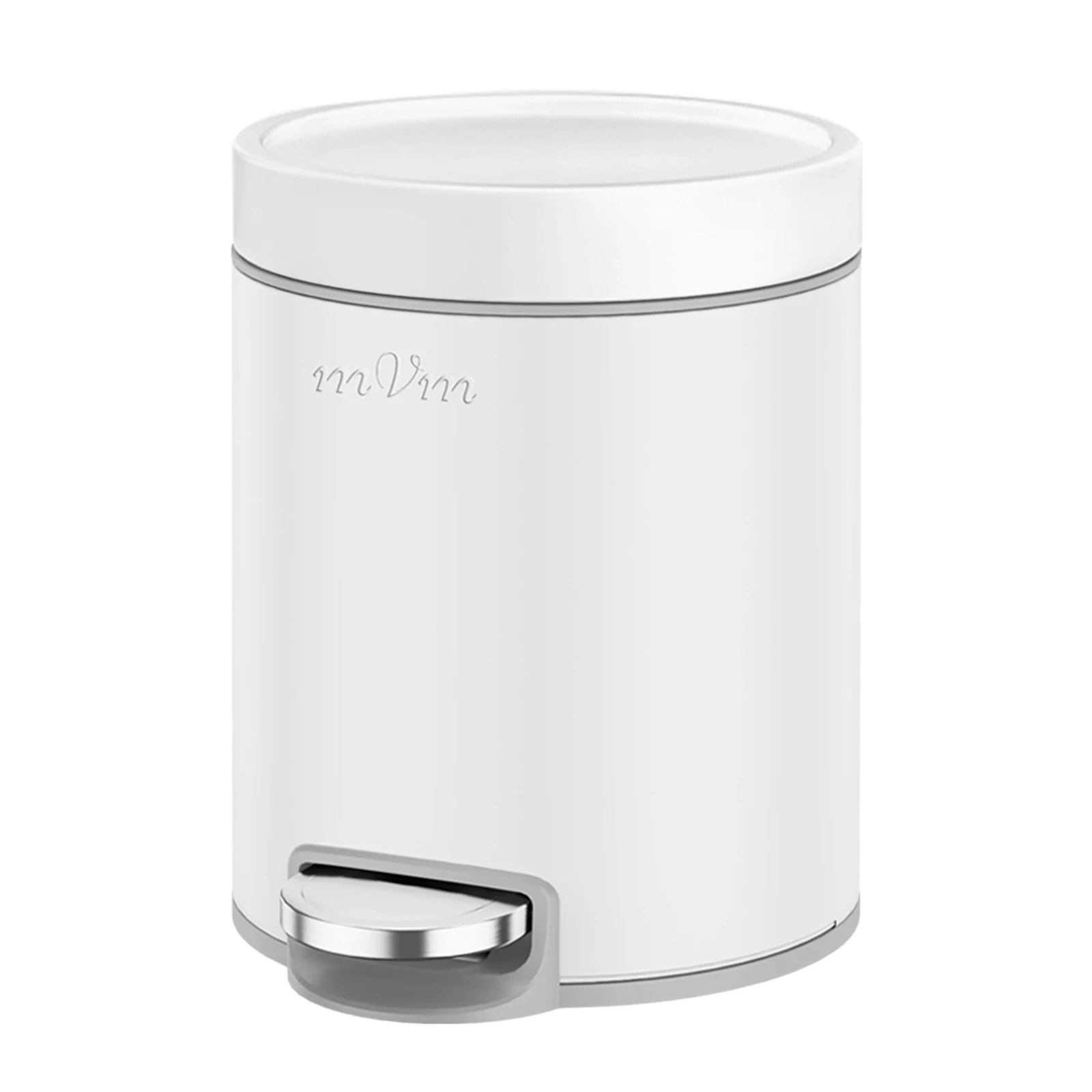 

mVm Foot-operated trash can, 3L/5L/12L/20L/30L, suitable for kitchens, living rooms, bathrooms, offices, round design.