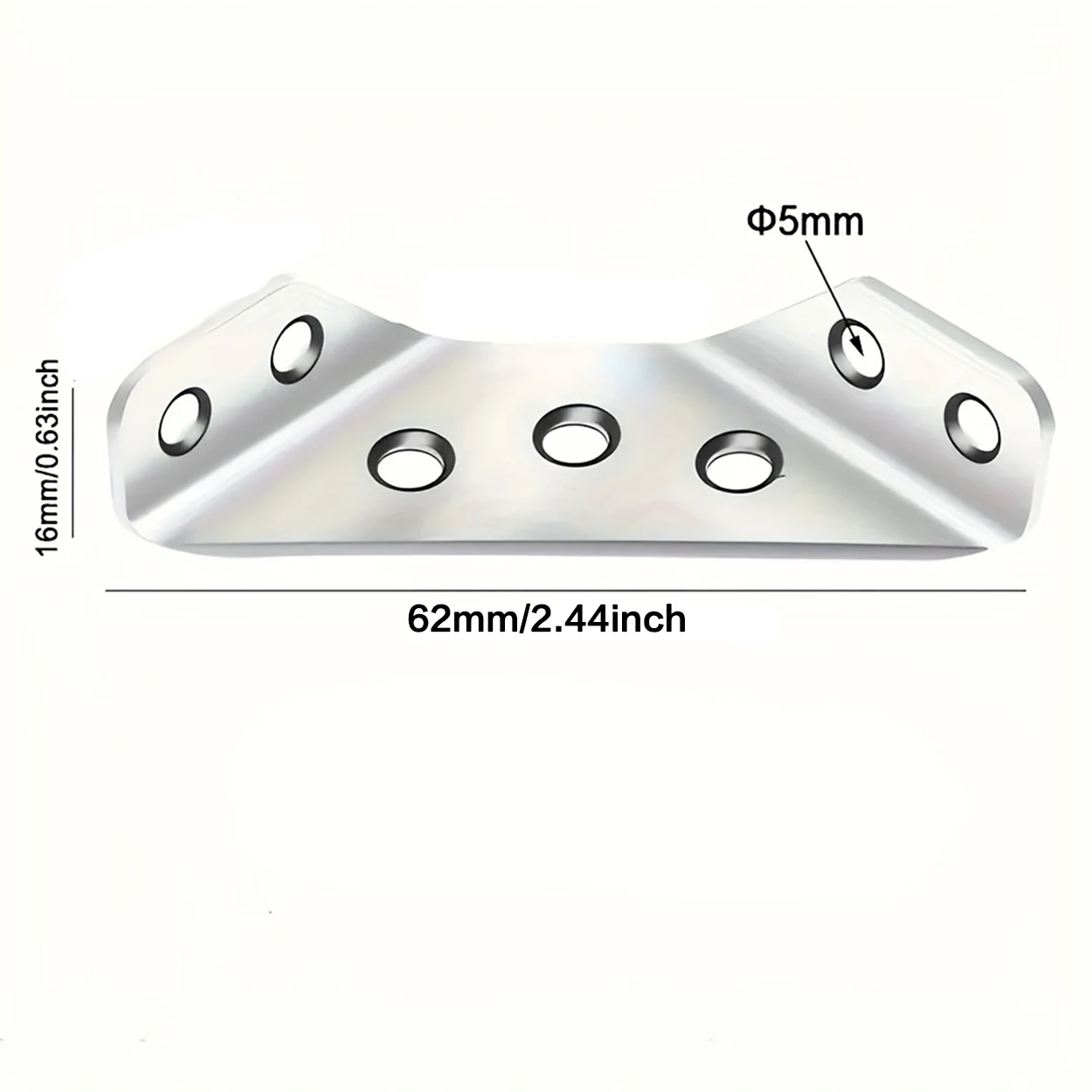 10/20 pcs Heavy Stainless Steel Corner Brackets Universal Triangular Brackets 90° Right Angle Fixed Bracket Furniture Connectors