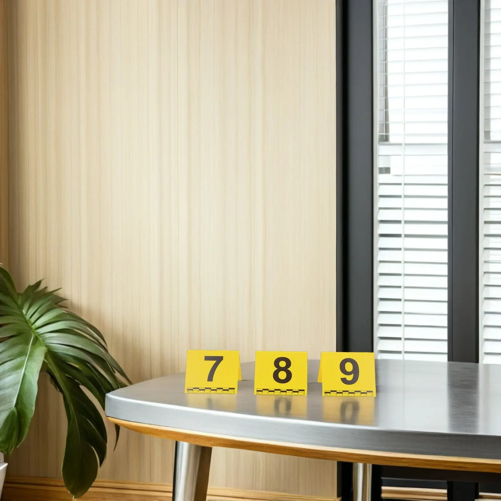 20 Marcadores de Evidencia Numerados del 1 al 20 con Escala de Medición, Etiquetas Numeradas para Evidencia, Placas de Identificación para Escenas de Investigación
