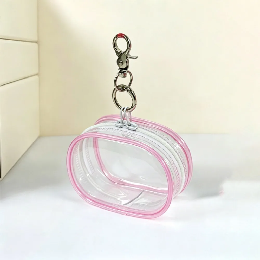 Stylish PVC Pet Food Pouch Zipper Closure Hanging Loop Kibble Storage Pouch Clamshell Opening Transparent Portable Feeding Bag