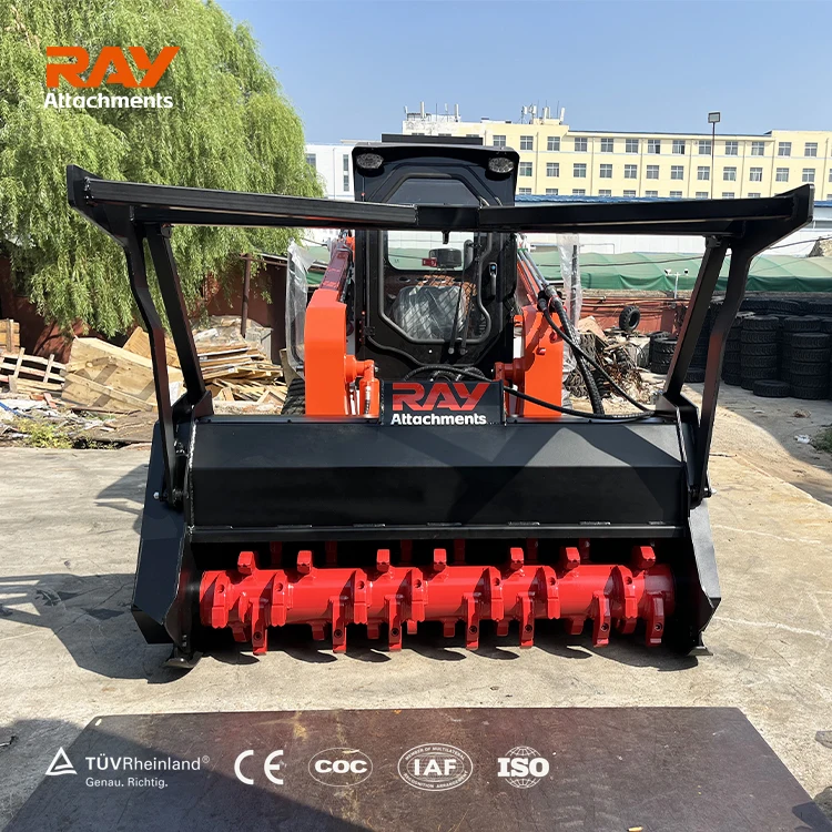 Hoge kwaliteit Mini Schranklader Bosbouw Mulcher Chipper Houtversnipperaar voor Land Clearing Machine Hoog rendement