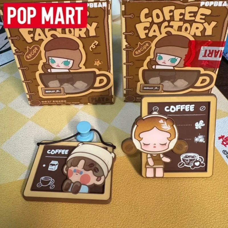 POPMART Bubble Mengli Coffee Factory Series наклейка на холодильник слепая коробка Guess Bag Mystery Box игрушки кукла милая аниме-фигурка