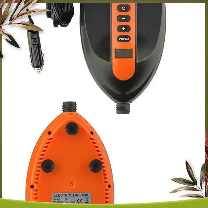 

Reliable-Paddle Electric Inflator 12V Vehicle High-Pressure Pump Surfboard Kayak Boat Inflatable Tent Inflation.